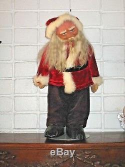 Antique German Santa Claus Doll Large St. Nick Figure Victorian Germany Display