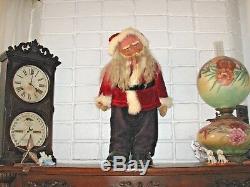 Antique German Santa Claus Doll Large St. Nick Figure Victorian Germany Display
