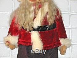 Antique German Santa Claus Doll Large St. Nick Figure Victorian Germany Display