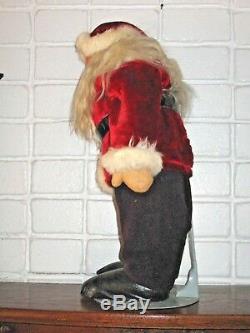 Antique German Santa Claus Doll Large St. Nick Figure Victorian Germany Display