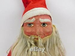 Antique German Straw Filled Santa Claus Doll 25 Christmas St. Nicholas