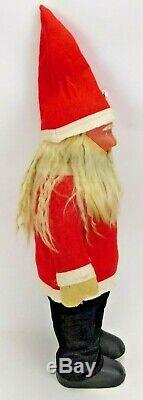 Antique German Straw Filled Santa Claus Doll 25 Christmas St. Nicholas