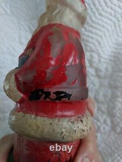 Antique Glass Santa Claus Christmas Lamp