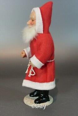 Antique Made in German Santa Claus Figure Victorian Bisque and cloth doll 1950's