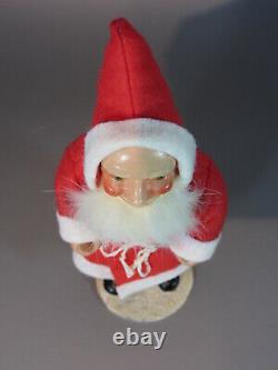 Antique Made in German Santa Claus Figure Victorian Bisque and cloth doll 1950's