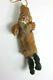 Antique Santa Claus Figure Clay Face Hand Made Coat & Boots German