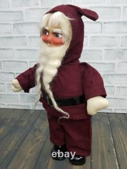 Antique Santa Claus Stuffed Canvas FACE Doll 18 TALL Figurine Christmas VINTAGE Antique Santa Claus Stuffed Canvas FACE Doll 18 TALL Figurine Christmas VINTAGE