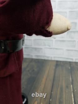 Antique Santa Claus Stuffed Canvas FACE Doll 18 TALL Figurine Christmas VINTAGE Antique Santa Claus Stuffed Canvas FACE Doll 18 TALL Figurine Christmas VINTAGE