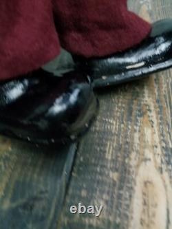 Antique Santa Claus Stuffed Canvas FACE Doll 18 TALL Figurine Christmas VINTAGE Antique Santa Claus Stuffed Canvas FACE Doll 18 TALL Figurine Christmas VINTAGE