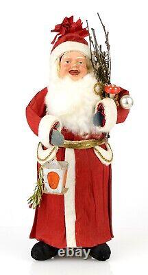 Antique Vintage GERMAN CHRISTMAS SANTA CLAUS 9.8 figure BELSNICKLE Crepe Paper