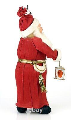 Antique Vintage GERMAN CHRISTMAS SANTA CLAUS 9.8 figure BELSNICKLE Crepe Paper