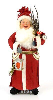 Antique Vintage GERMAN CHRISTMAS SANTA CLAUS 9.8 figure BELSNICKLE Crepe Paper