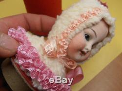 Antique old Germany candy container dolls Santa Claus Katzhütte / Limbach 1940