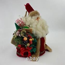 Apple Whimseys Santa Claus Handcrafted Figure St Nick by Lita Gates 1978