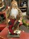 Arnett Primitive Santa Claus With Gingerbread Man & Stocking