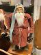 Arnett Primitive Santa Claus With Latern And Candle