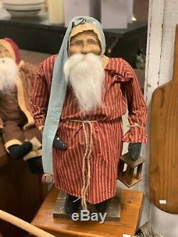Arnett Primitive Santa Claus with Latern and Candle