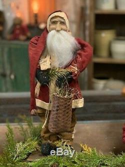 Arnett Santa Claus Christmas Doll with Basket