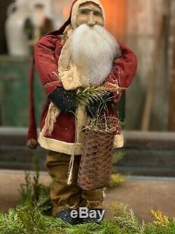 Arnett Santa Claus Christmas Doll with Basket