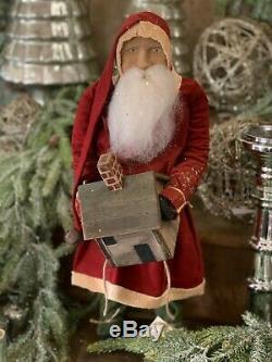 Arnett Santa Claus Christmas Doll with Log House