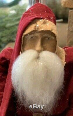 Arnett Santa Claus Christmas Doll with Log House