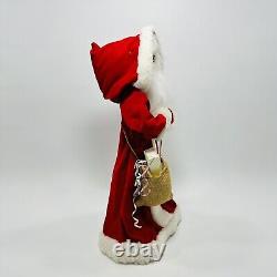 Artisan Hand Crafted Santa Claus St Nick Folk Art Primitive 18 Figure 1965