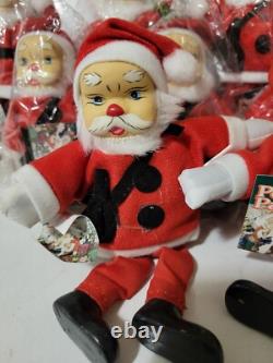 Artmark Petite Pals Santa Clause Sitter+Non Sitter Doll Vintage Lot 12 Gift Xmas