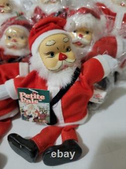 Artmark Petite Pals Santa Clause Sitter+Non Sitter Doll Vintage Lot 12 Gift Xmas