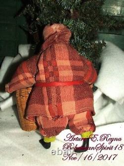 Arturo E. Reyna SANTA CLAUS FIGURE AMERICANA FOLK ART PRIMITIVE VICTORIAN STYLE