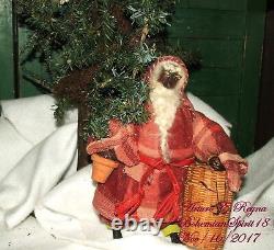 Arturo E. Reyna SANTA CLAUS FIGURE AMERICANA FOLK ART PRIMITIVE VICTORIAN STYLE