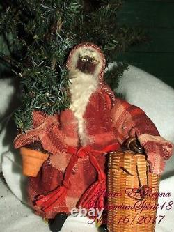 Arturo E. Reyna SANTA CLAUS FIGURE AMERICANA FOLK ART PRIMITIVE VICTORIAN STYLE