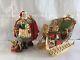 Bella Bisque The Noble Collection 2000 Knight Santa Claus With Sleigh Figurine