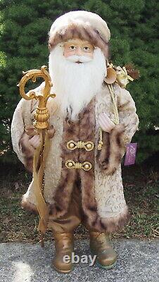 BIG 34 Tall Santa Claus Figure Nicholas Collection by Seasons Designs Hang tag