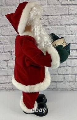 BRAND NEW 2003 Christmas International 29 Santa Claus Figure Reading Book NWT