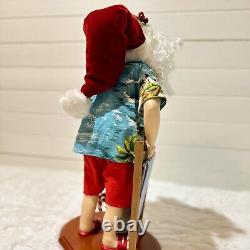 Beach Santa Claus with Tropical Hawaiian Shirt & Lounge Chair 18 Figure + Gift