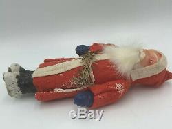 Belsnickle Antique German Santa Claus Christmas Plaster Felt Fur Beard Switch