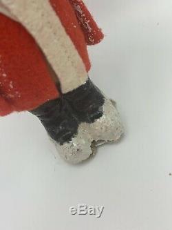 Belsnickle Antique German Santa Claus Christmas Plaster Felt Fur Beard Switch