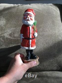 Belsnickles Nodder Santa Claus Paper Mache Christmas Ornament Figure