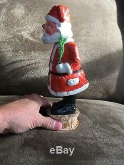 Belsnickles Nodder Santa Claus Paper Mache Christmas Ornament Figure