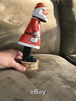 Belsnickles Nodder Santa Claus Paper Mache Christmas Ornament Figure