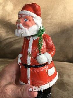 Belsnickles Nodder Santa Claus Paper Mache Christmas Ornament Figure