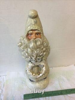 Best Antique German 16 White Santa Claus Composition Doll Figure Made Germany