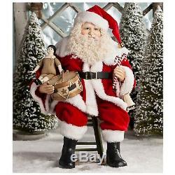 Bethany Lowe 20 Visit From Santa Claus Figure Doll Retro Vntg Christmas Decor