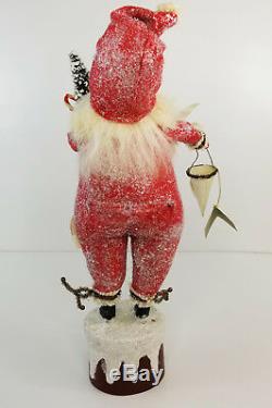 Bethany Lowe Home for Holidays 24 Large Santa Claus Bottle Brush Tree Figurine