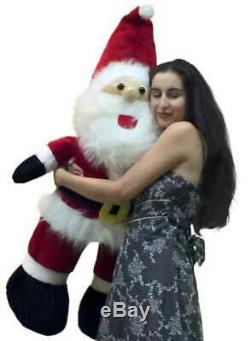 Big Plush Santa Claus 48 inch Made in USA Huge Soft Stuffed Christmas Figure