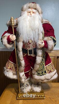 Bombay Company 2004 Christmas Santa Claus 30 Figure Statue