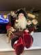 Bombay & Company Lg Sitting Santa Claus Figurine Doll With Elves + Gifts Euc