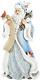 By Roman, 14 H Winter Blue Santa Holding List With Birds Figure, Tabletop Chris