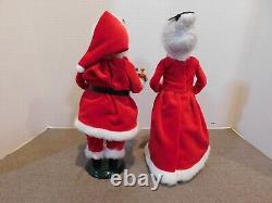 Byers Choice 2014 Santa and Mrs. Claus Holding Toys