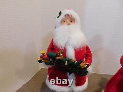 Byers Choice 2014 Santa and Mrs. Claus Holding Toys